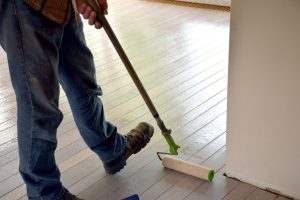 aanbrengen olielaag 1